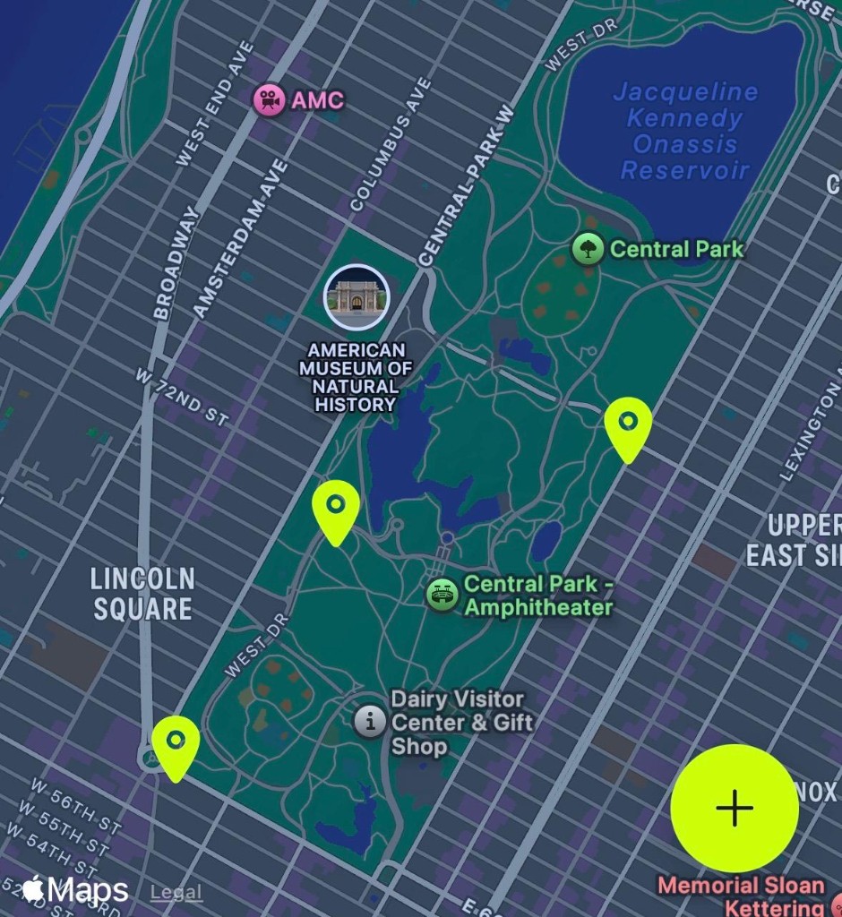 Map showing run location